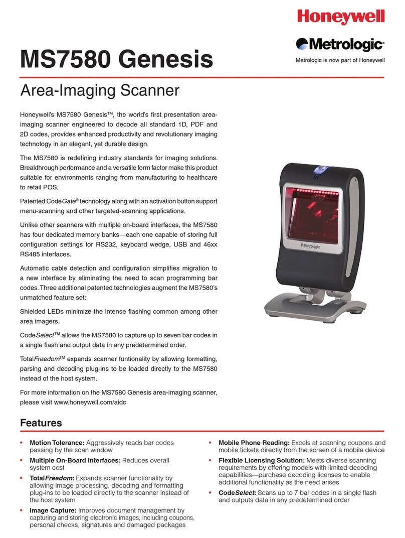 Metrologic Genesis MS7580 User manual