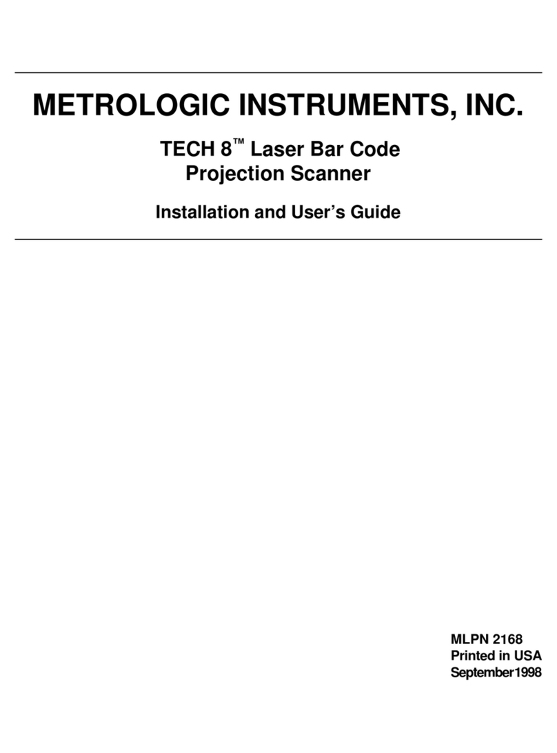 Metrologic TECH 8 Installation and user guide