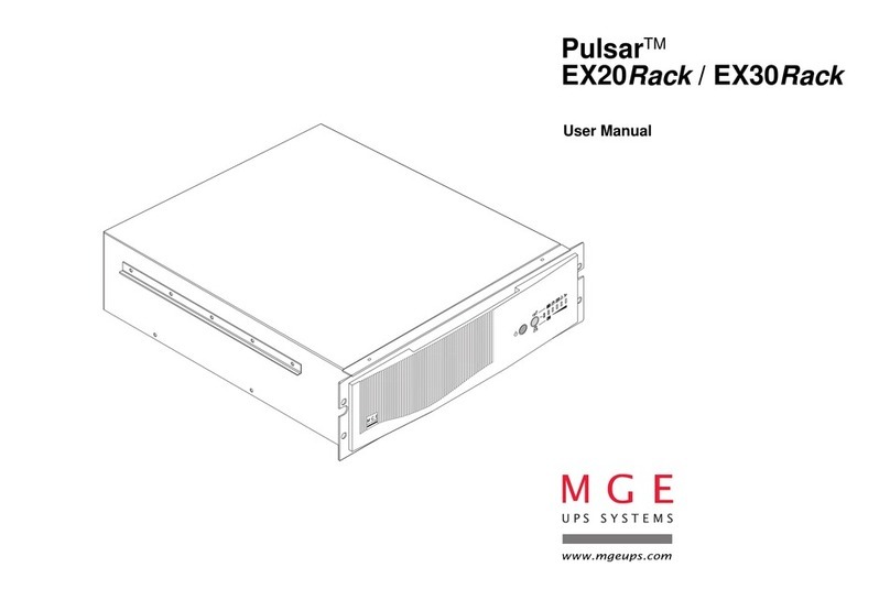 MGE UPS Systems Pulsar EX20Rack user manual
