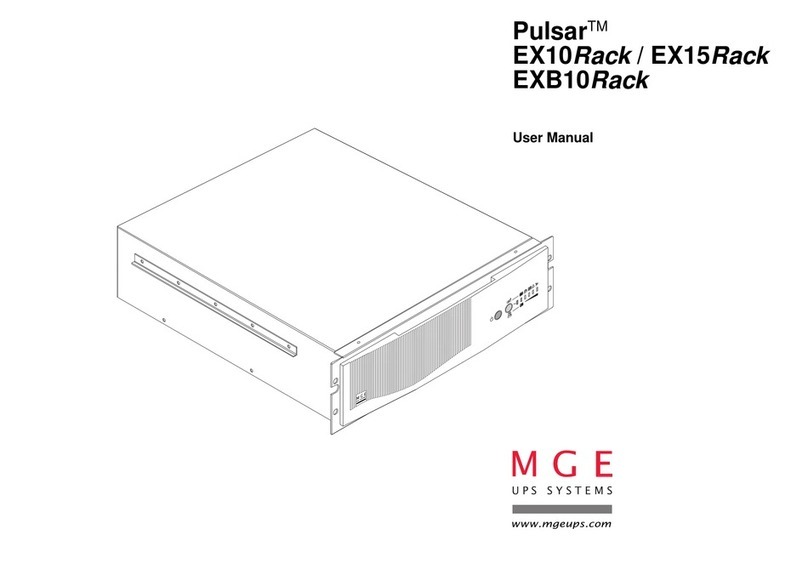 MGE UPS Systems Pulsar EX10Rack user manual
