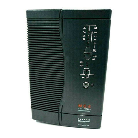 MGE UPS Systems Pulsar EXtreme 1000C Installation and user manual