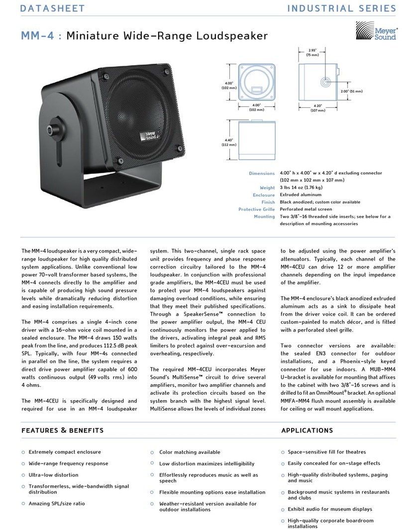 Meyer Sound MM-4 datasheet