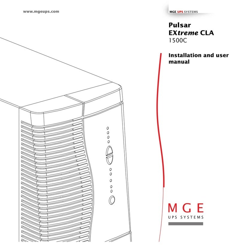 MGE UPS Systems Pulsar EXtreme 1500C User manual