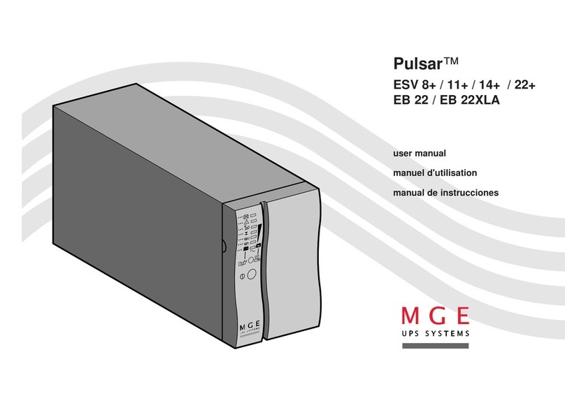 MGE UPS Systems 11+ user manual