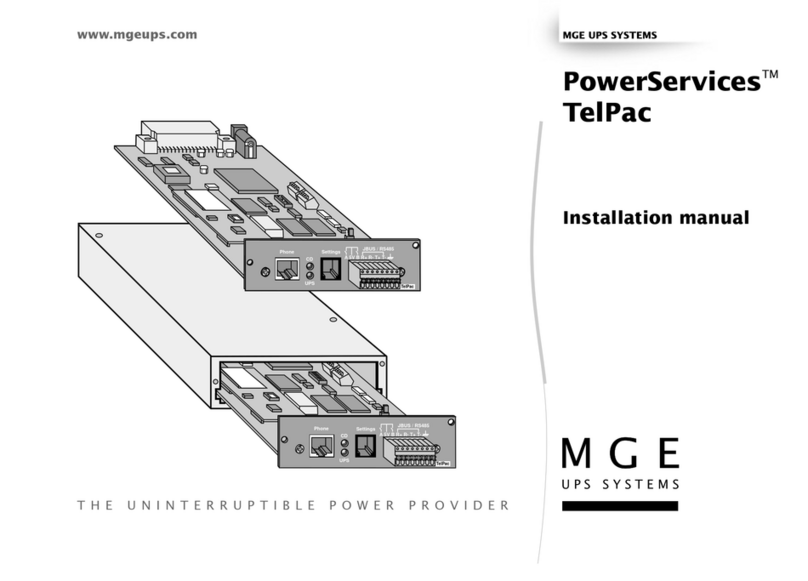 MGE UPS Systems GALAXY PW 100 User manual