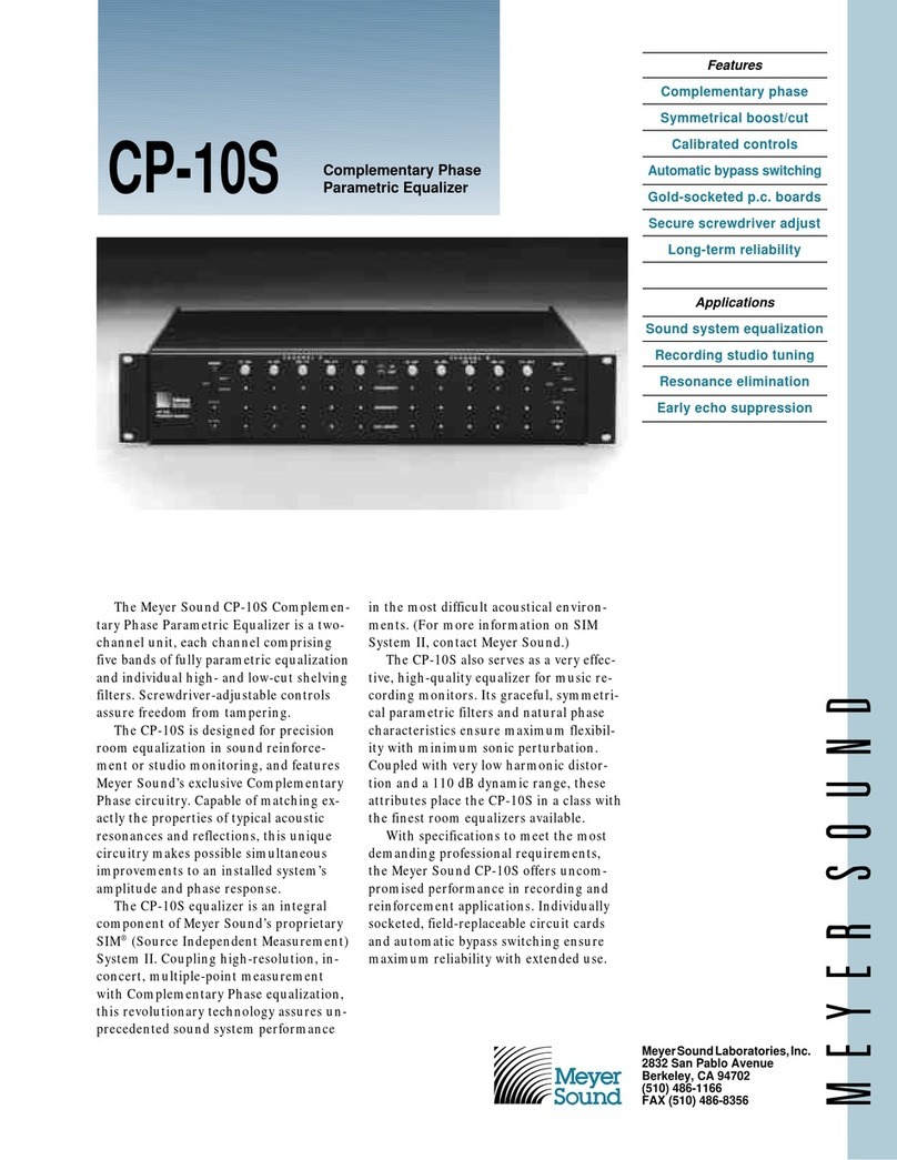 Meyer Sound CP-10S Specifications