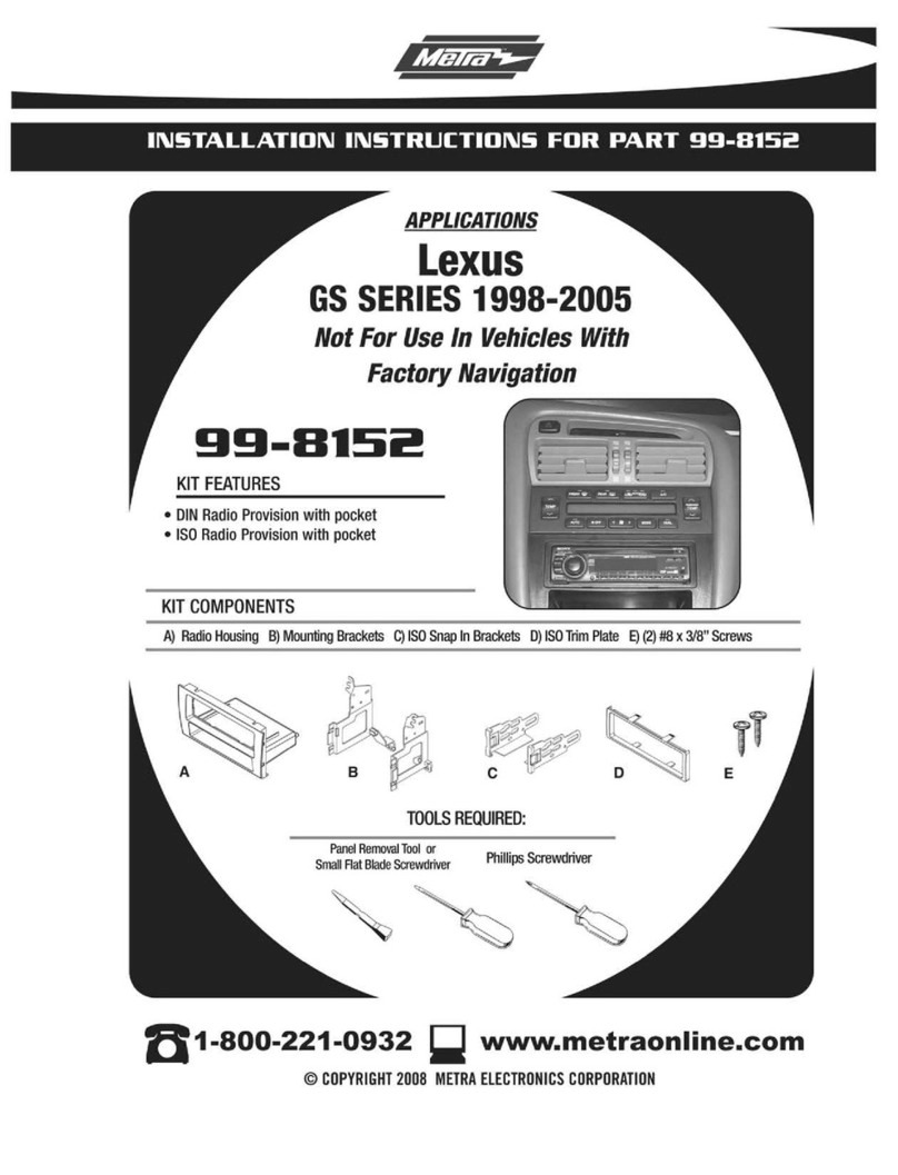 Metra Electronics 99-8152 installation instructions