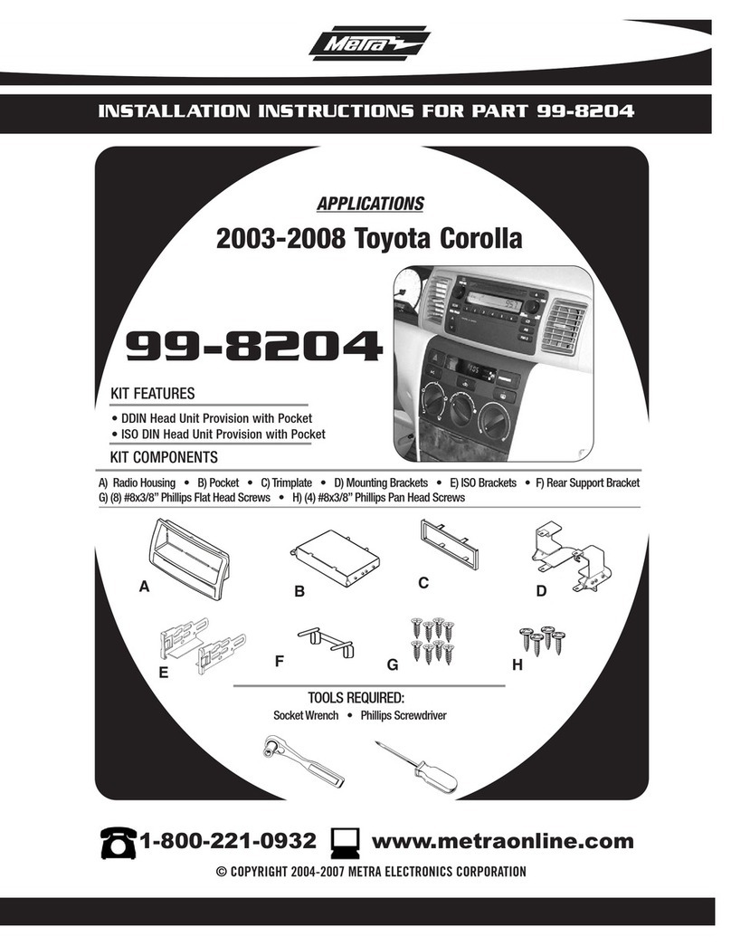 Metra Electronics 99-8204 installation instructions