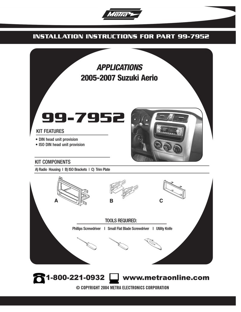 Metra Electronics 99-7952 User manual Metra Electronics 99-7952 User manual