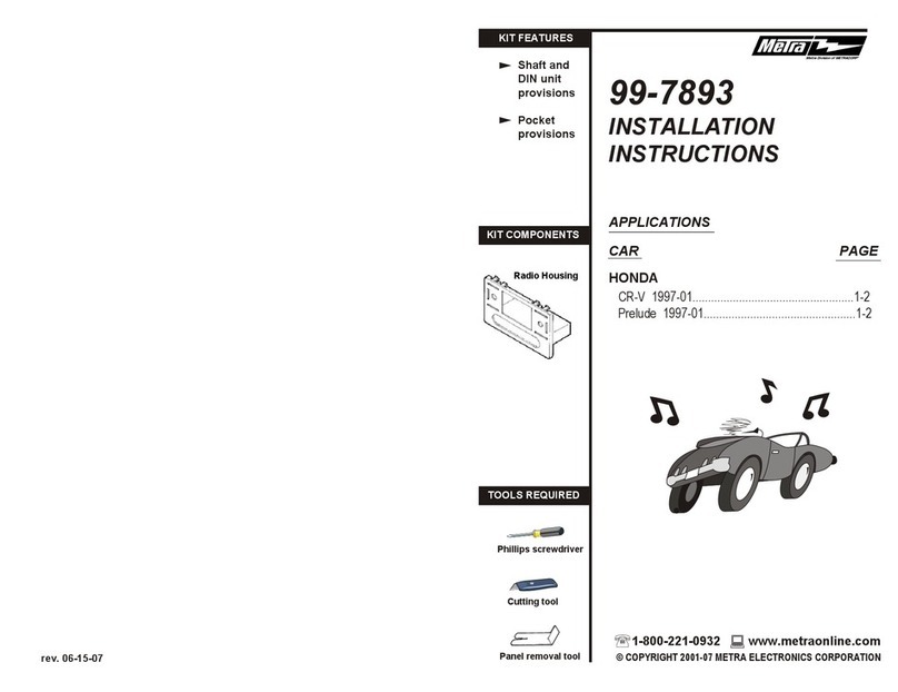 Metra Electronics 99-7893 installation instructions