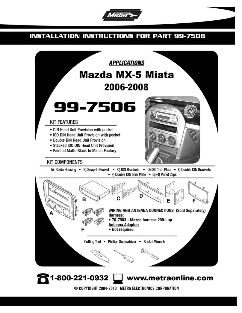 Metra Electronics 99-7506 installation instructions