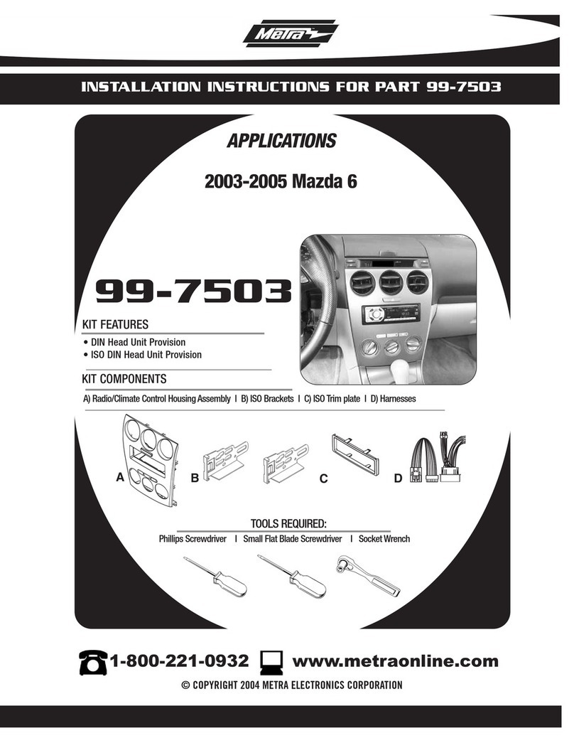 Metra Electronics 99-7503 installation instructions