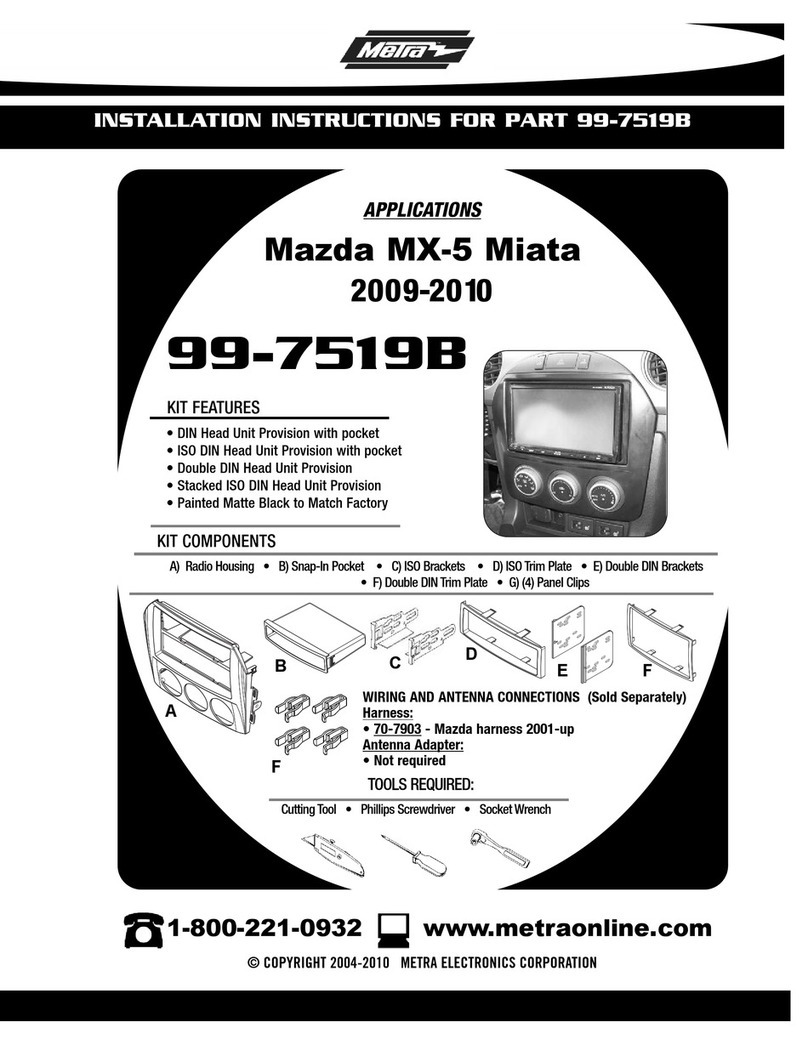 Metra Electronics 99-7519B installation instructions