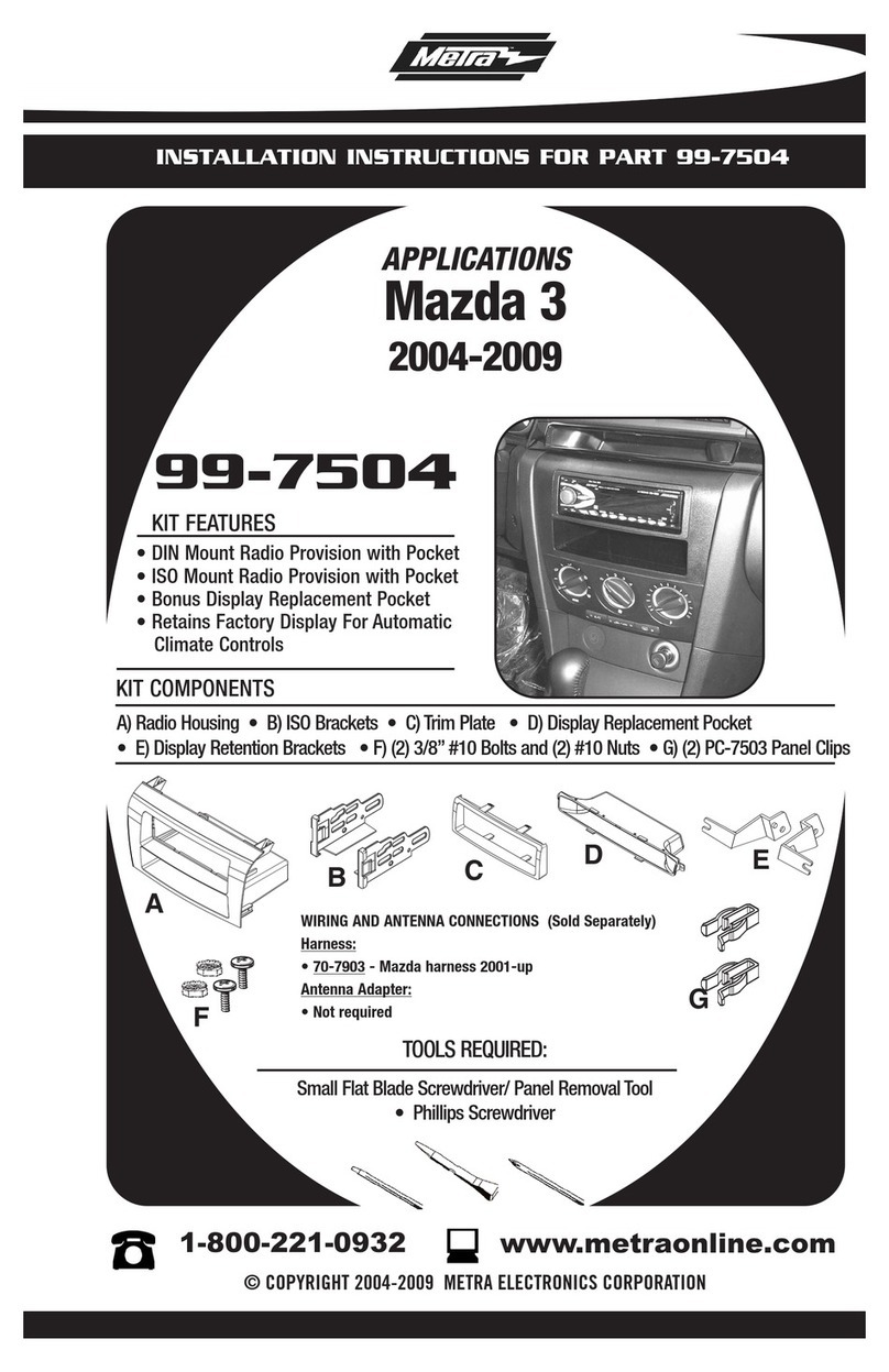 Metra Electronics 99-7504 User manual