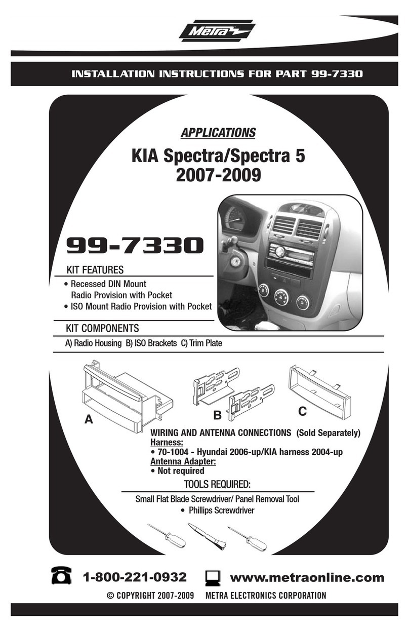 Metra Electronics 99-7330 installation instructions