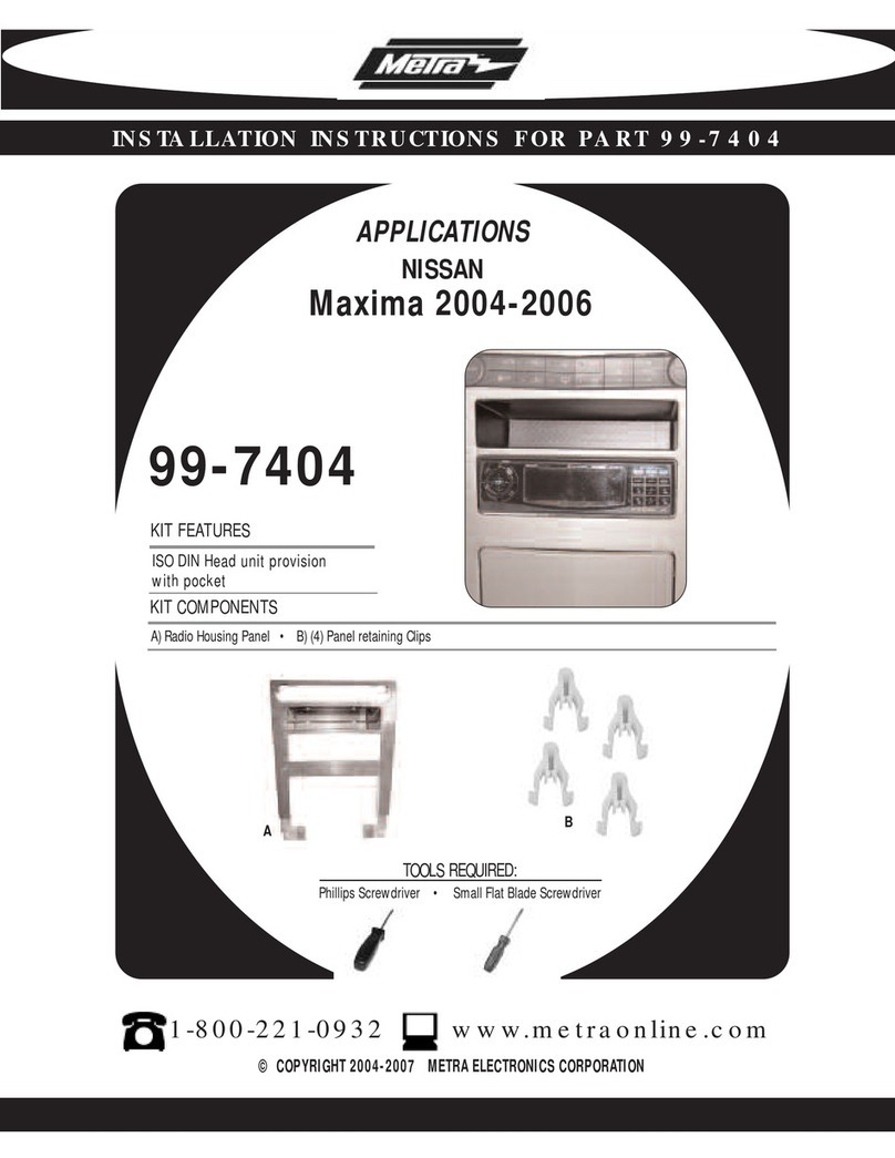 Metra Electronics 99-7404 User manual Metra Electronics 99-7404 User manual