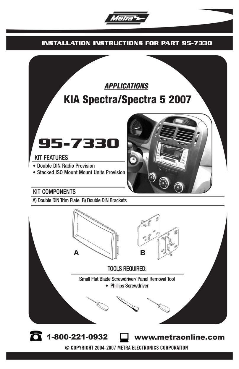 Metra Electronics 95-7330 User manual