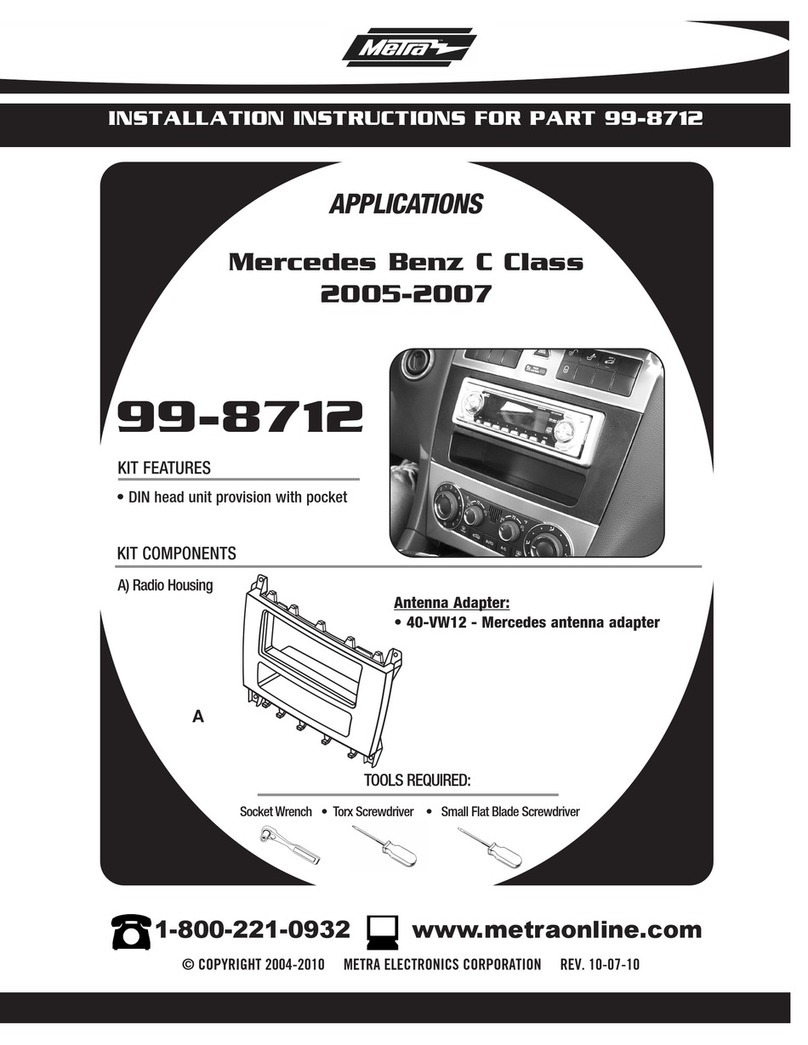 Metra Electronics 99-8712 User manual Metra Electronics 99-8712 User manual