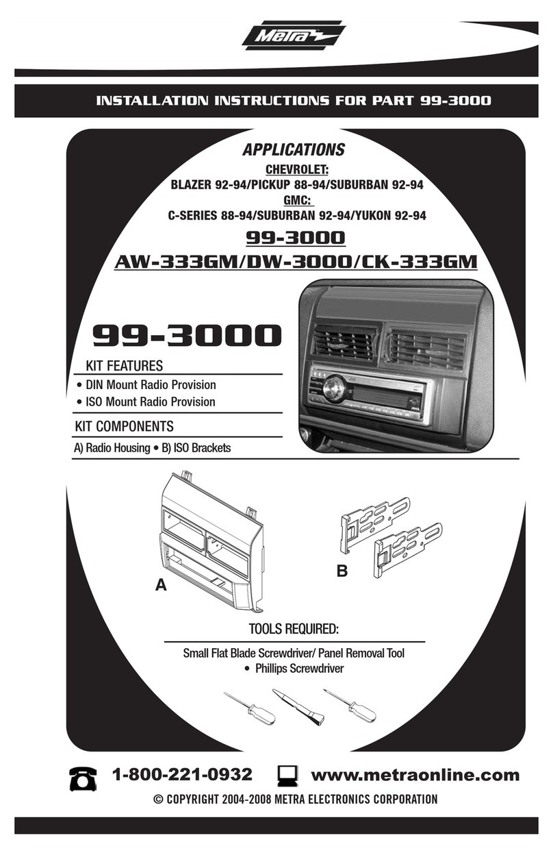 Metra Electronics AW-333GM installation instructions