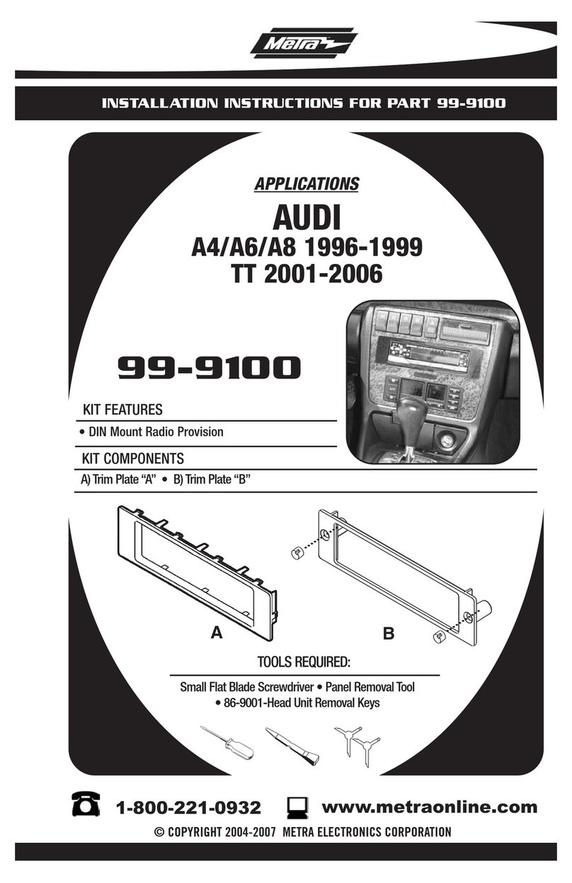 Metra Electronics 99-9100 installation instructions