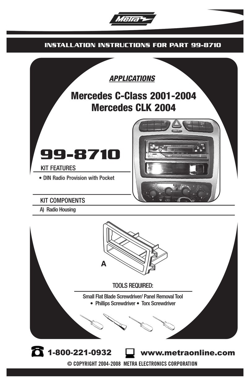Metra Electronics 99-8710 installation instructions