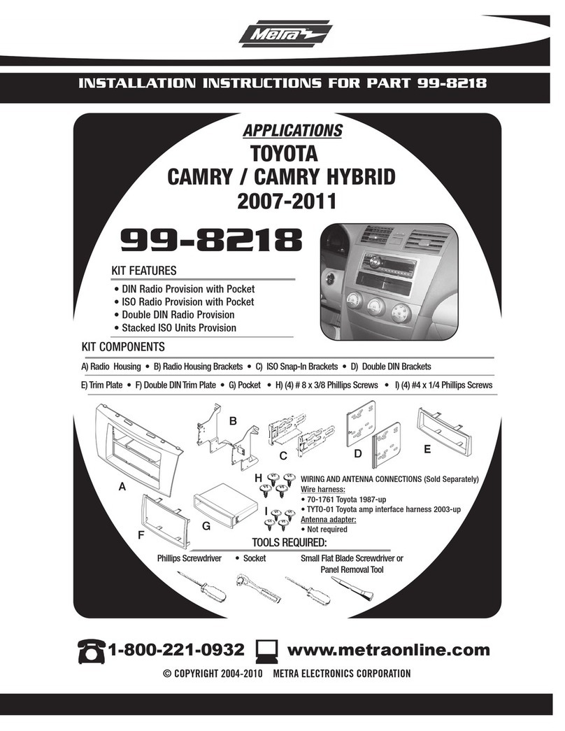 Metra Electronics 99-8218 installation instructions