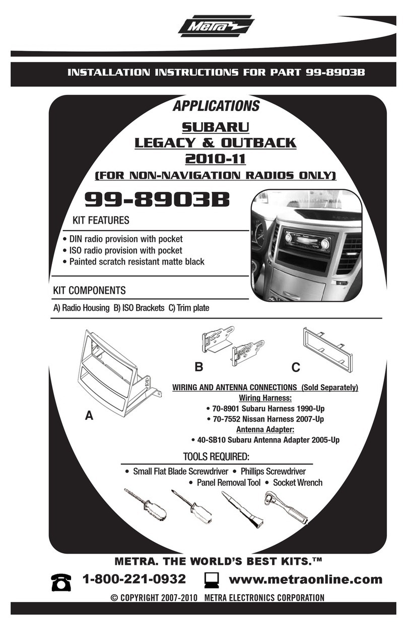 Metra Electronics 99-8903B User manual