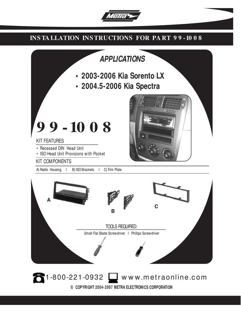 Metra Electronics 99-1008 User manual