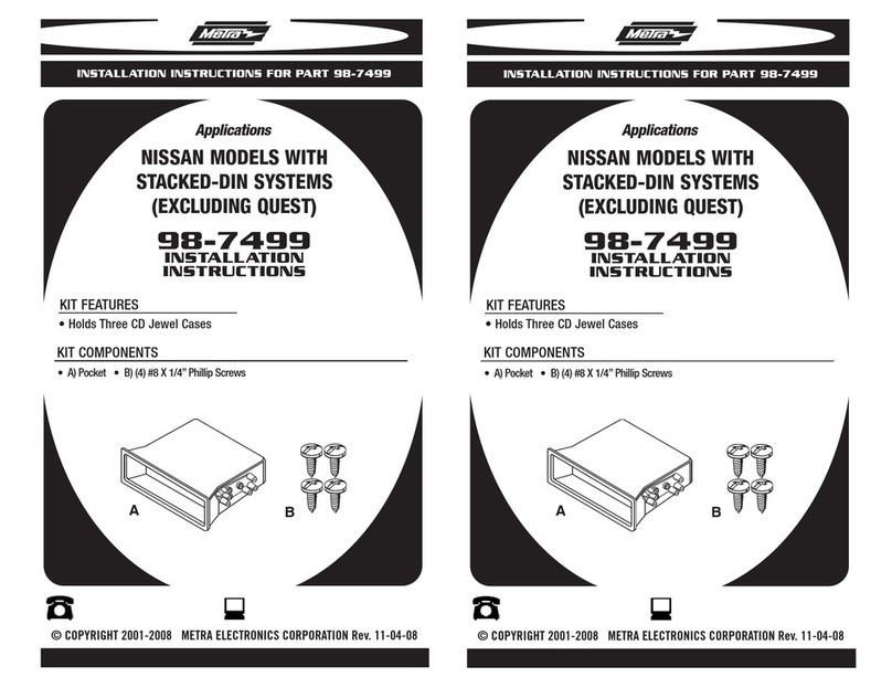Metra Electronics 98-7499 installation instructions