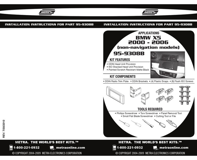 Metra Electronics 95-9308B installation instructions