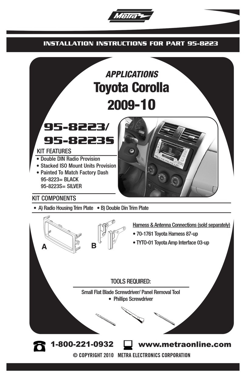 Metra Electronics 95-8223 installation instructions