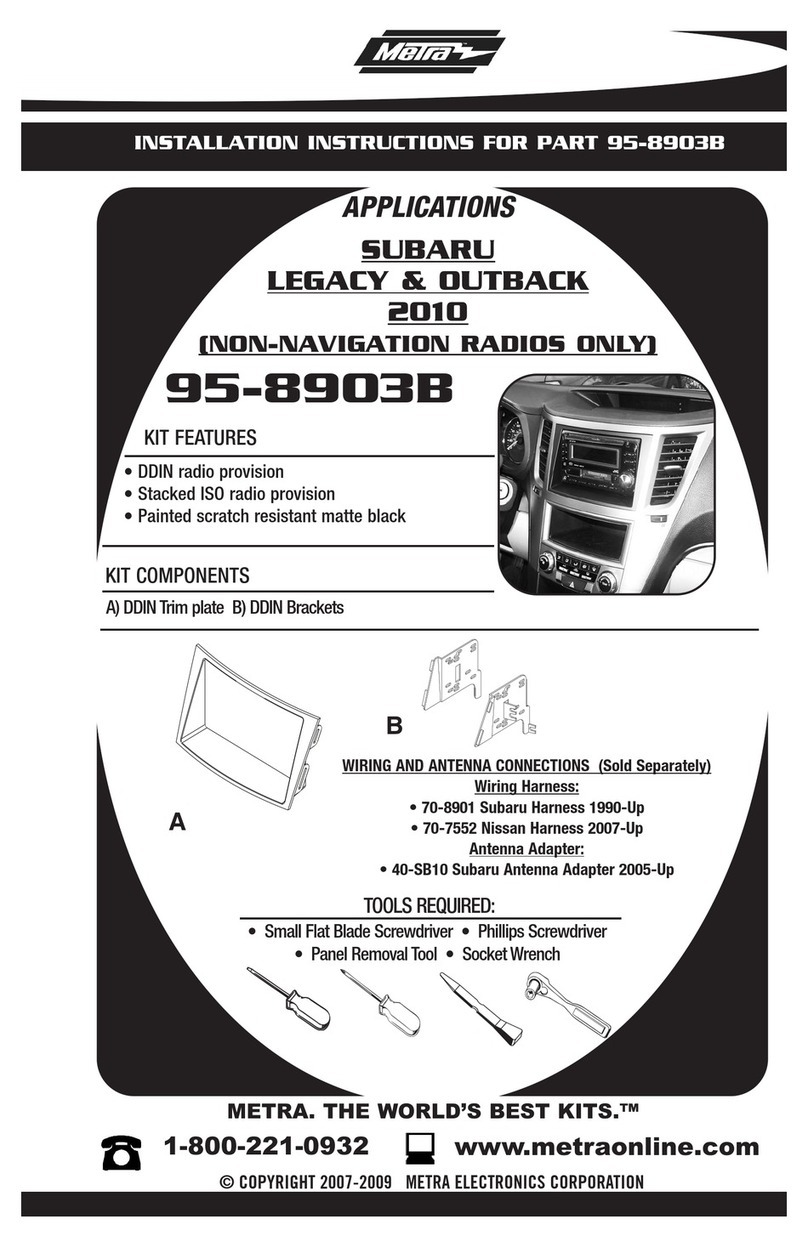 Metra Electronics 95-8903B installation instructions