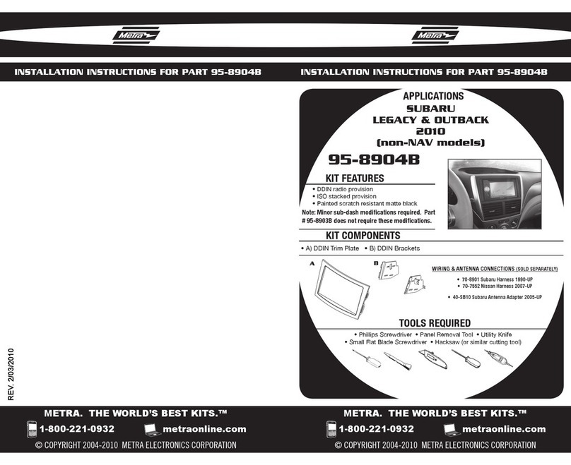 Metra Electronics 95-8904B installation instructions