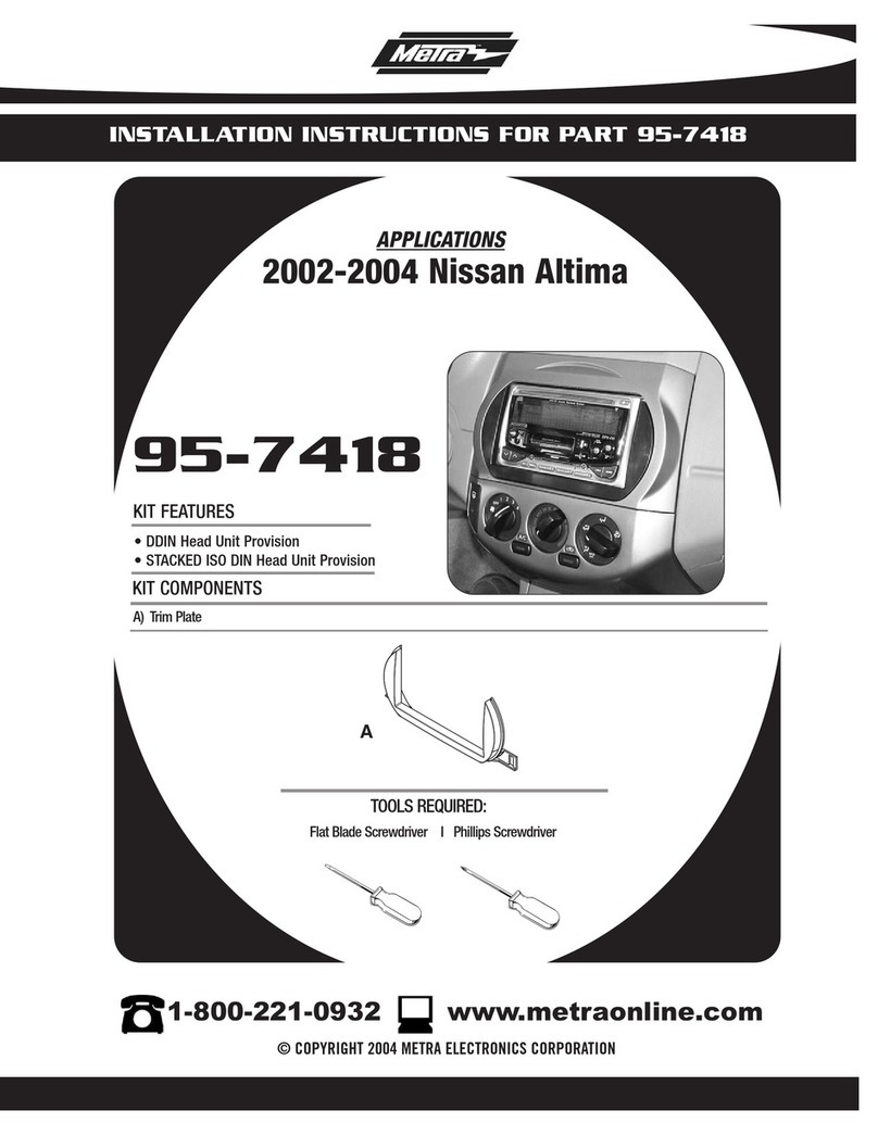 Metra Electronics 95-7418 User manual