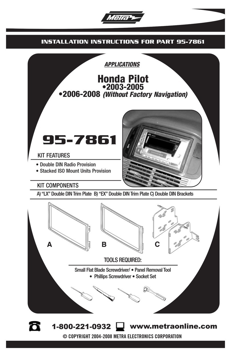 Metra Electronics 95-7861 installation instructions
