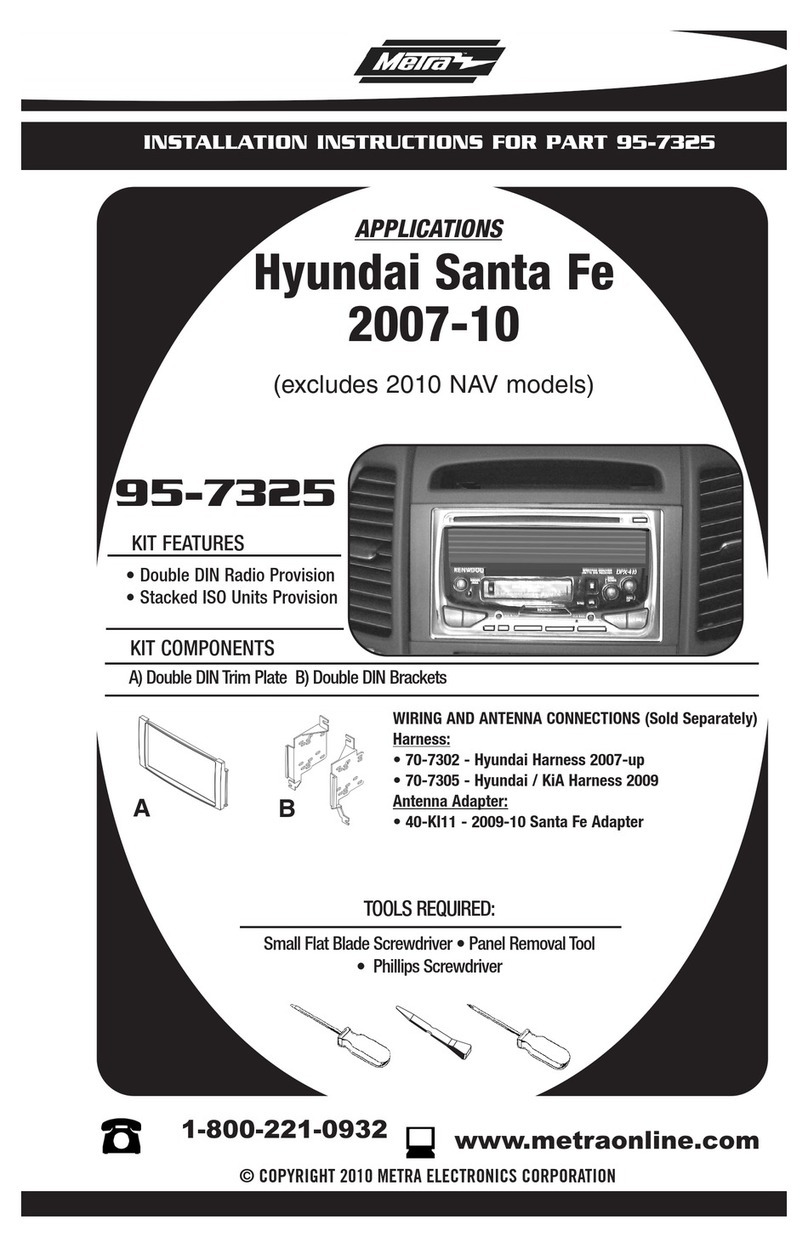 Metra Electronics 95-7325 User manual