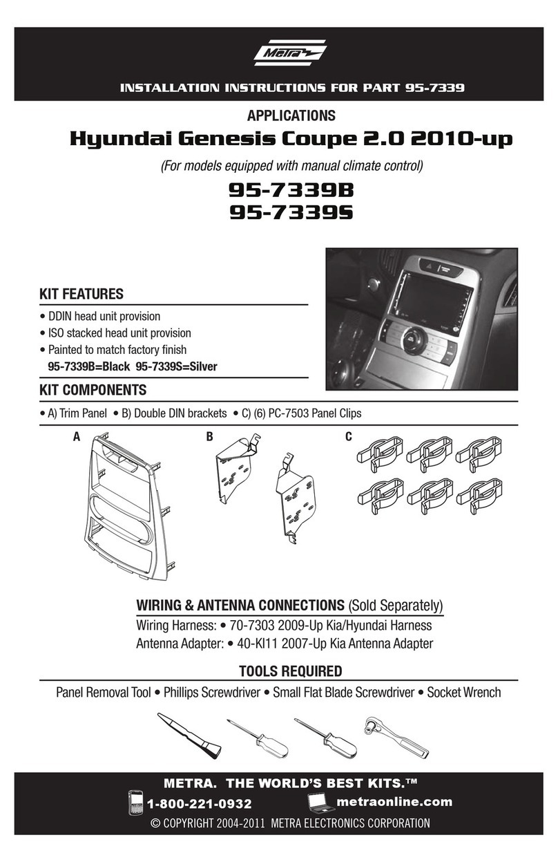 Metra Electronics 95-7339S installation instructions Metra Electronics 95-7339S installation instructions