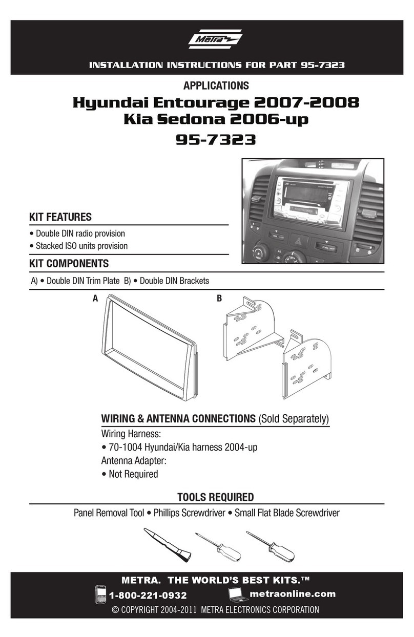 Metra Electronics 95-7323 installation instructions