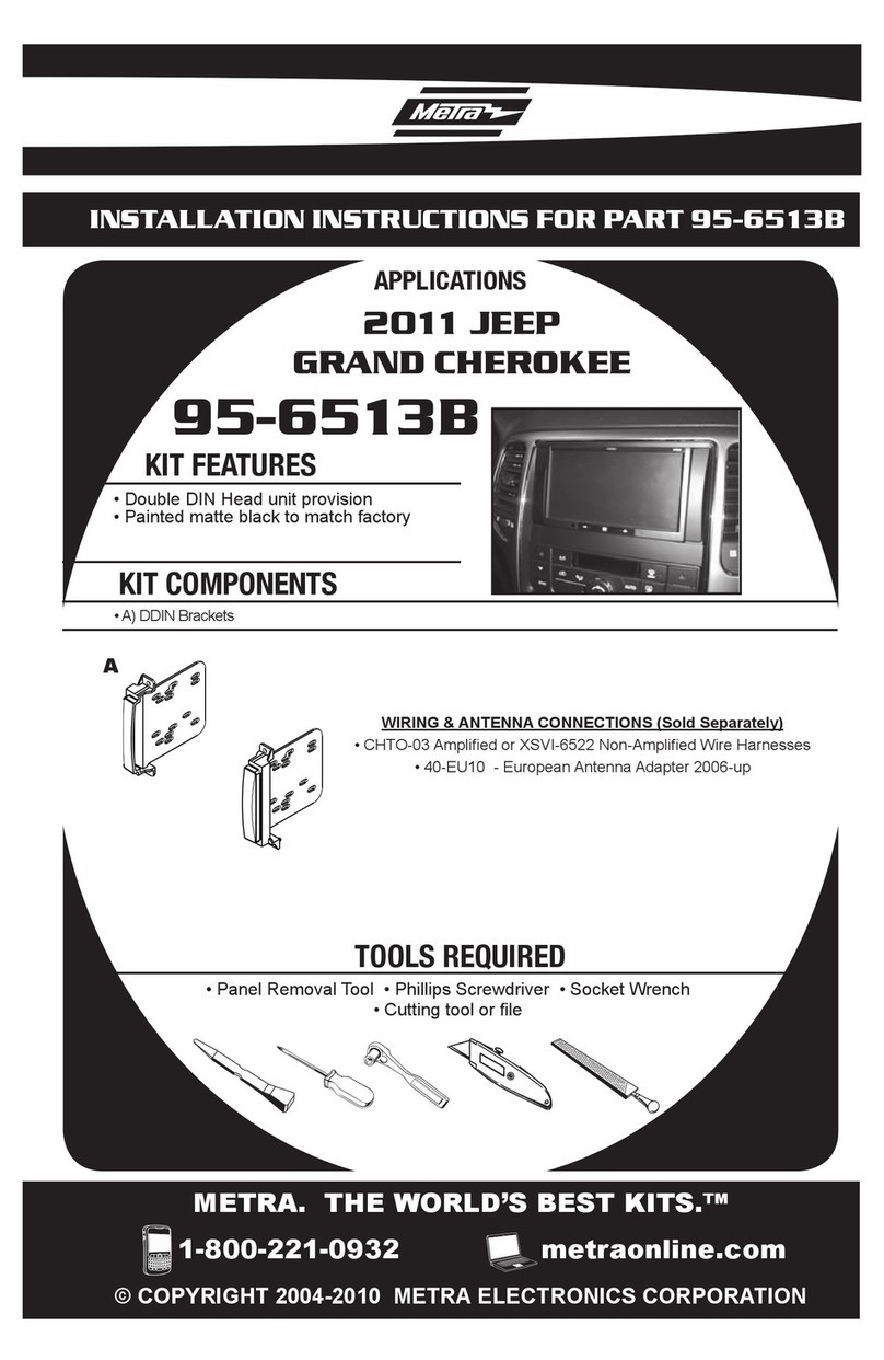 Metra Electronics 95-6513B installation instructions Metra Electronics 95-6513B installation instructions