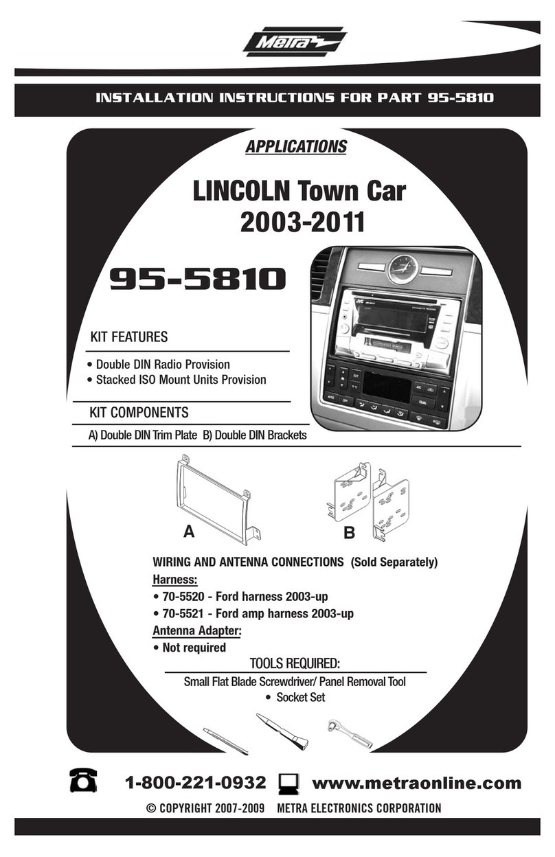 Metra Electronics 95-5810 User manual Metra Electronics 95-5810 User manual