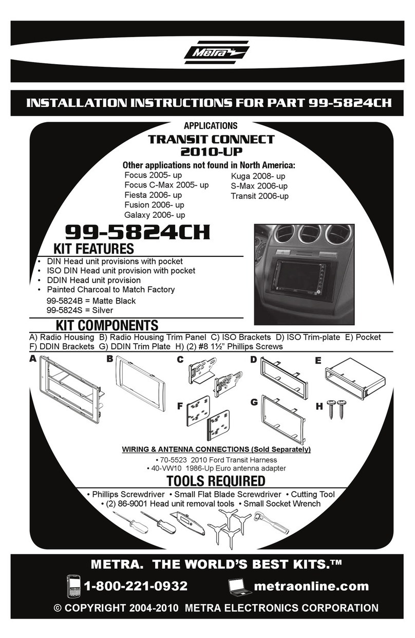 Metra Electronics 99-5824CH installation instructions