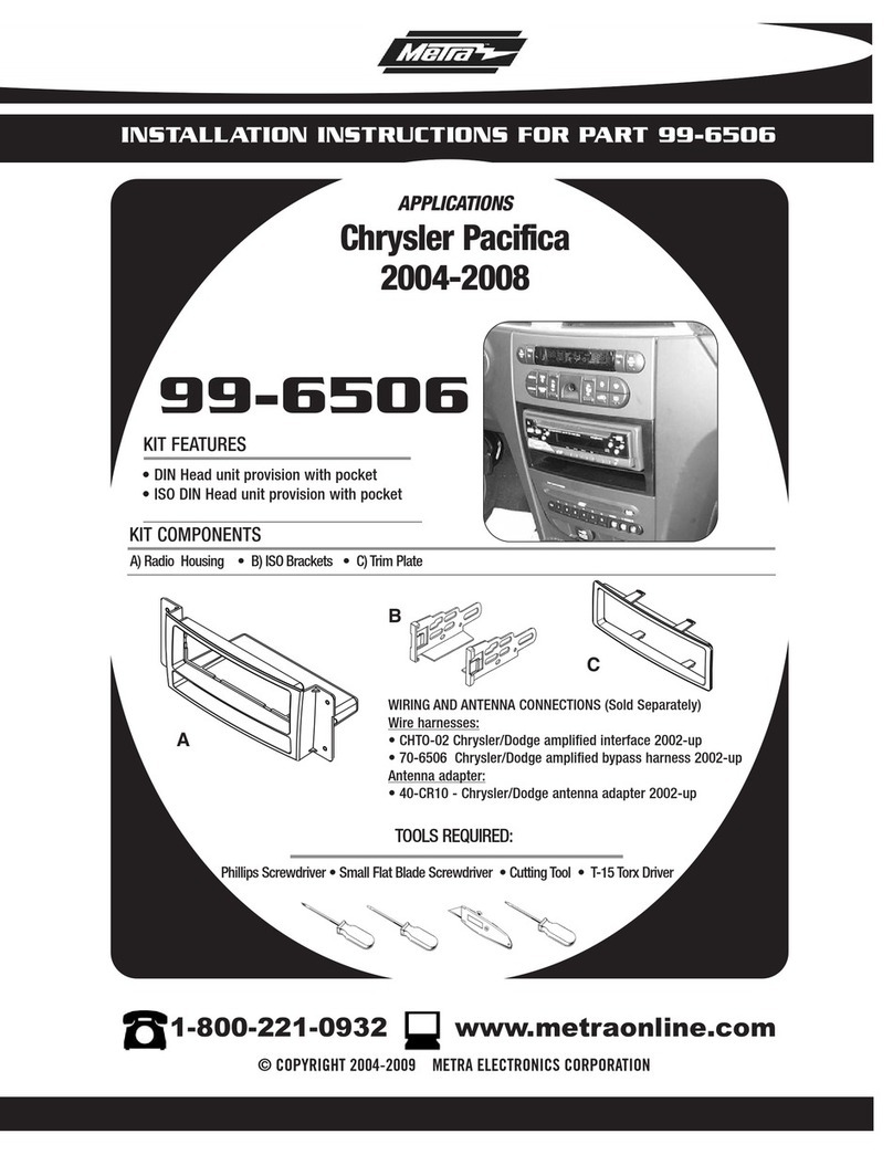 Metra Electronics 99-6506 User manual