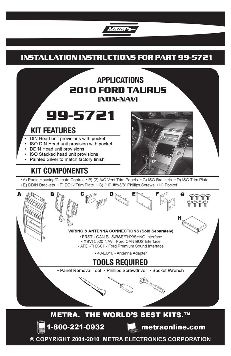 Metra Electronics 99-5721 User manual