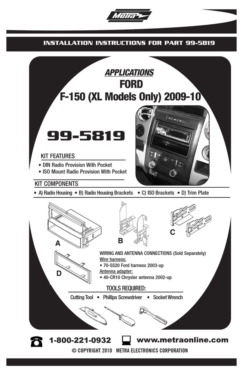 Metra Electronics 99-5819 User manual Metra Electronics 99-5819 User manual