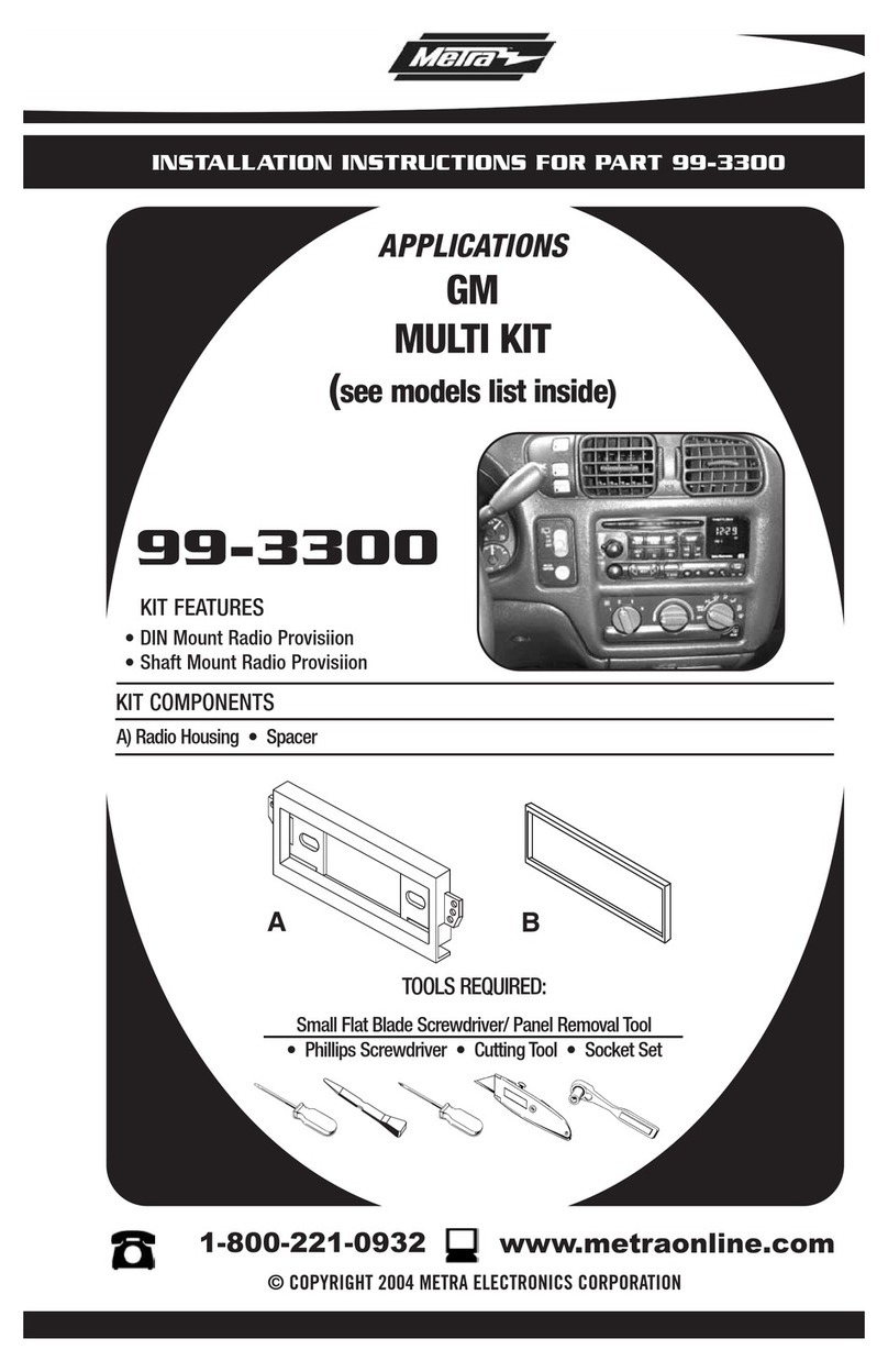 Metra Electronics 99-3300 installation instructions
