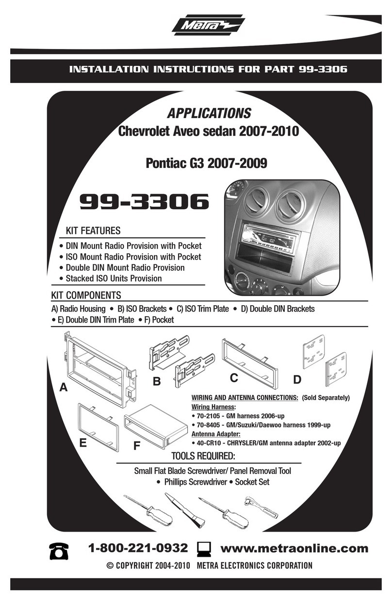 Metra Electronics 99-3306 installation instructions