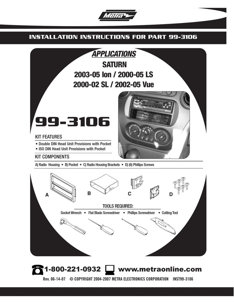 Metra Electronics 99-3106 User manual