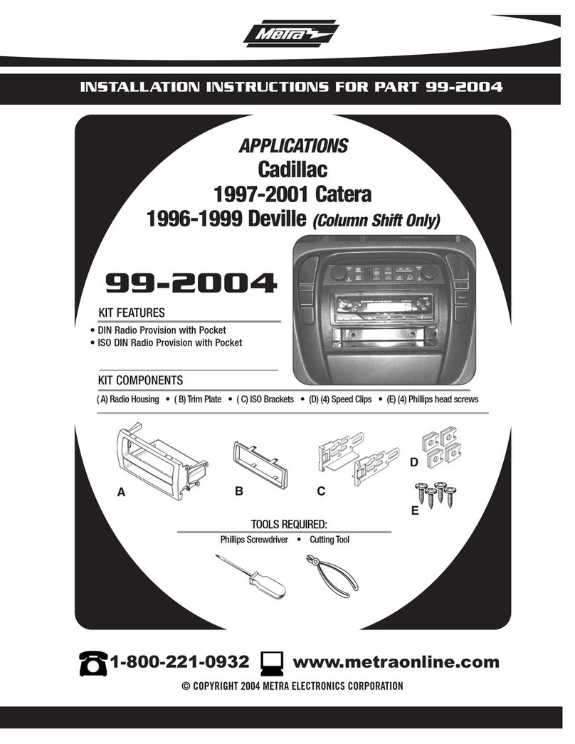 Metra Electronics 99-2004 installation instructions