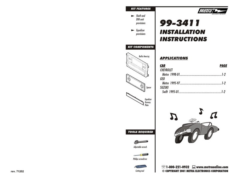 Metra Electronics 99-3411 User manual