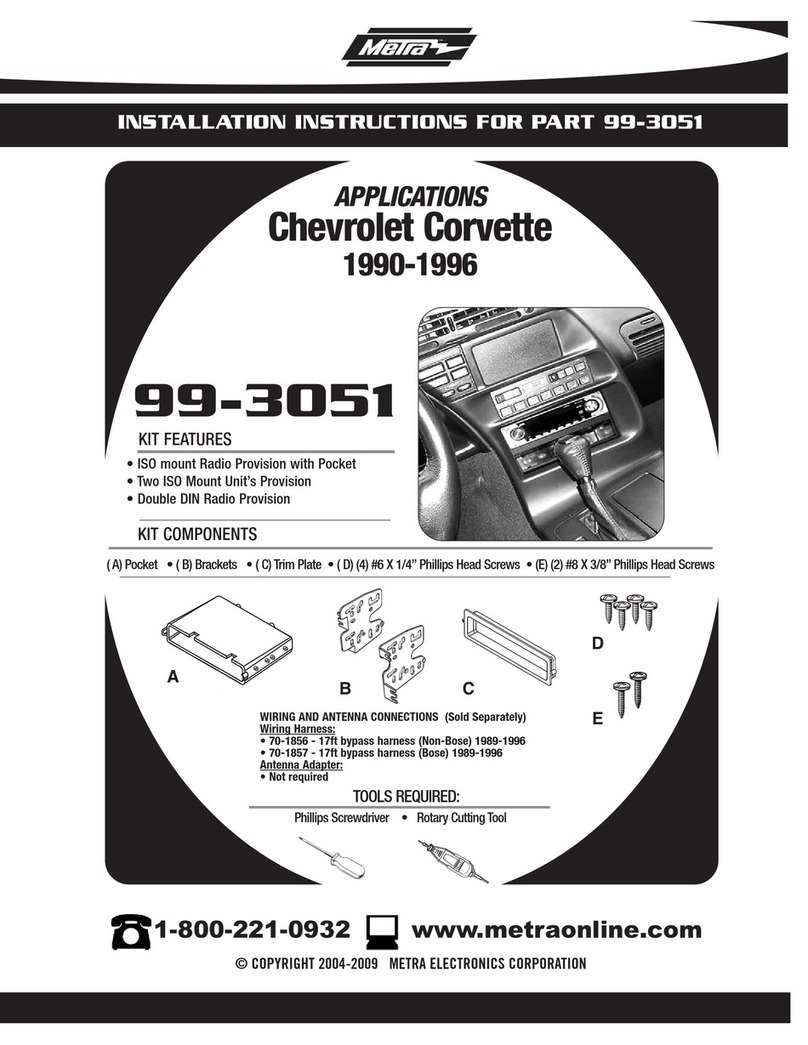 Metra Electronics 99-3051 installation instructions Metra Electronics 99-3051 installation instructions